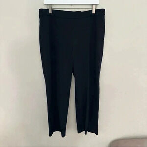 Chico's Straight Leg Side Zip Black Pants Size 12‎
